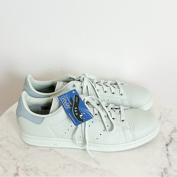 Adidas Stan Smith Pharrell Linen Pastel Green Leather 2017 Release Mens 9.5 NWT - Picture 6 of 8